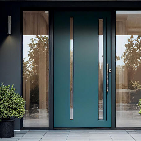 Bild von einer Haustüre aus Holz